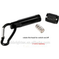 Fabricant en gros Black Aluminium Bright Handheld mini led lampe de poche petite torche keychain